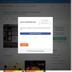 Programming Graphics I: Introduction to Generative Art