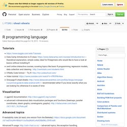 R programming language · FTSRG/cheat-sheets Wiki