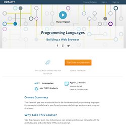 Programming Languages: Building A Web Browser