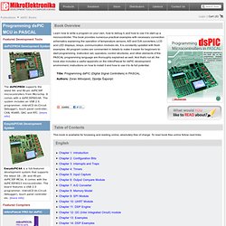Programming dsPIC in PASCAL - Free Online Book - mikroElektronika