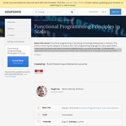 Functional Programming Principles in Scala