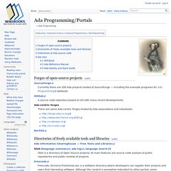 Ada Programming/Portals - Wikibooks, open books for an open world