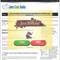 30 Java Programming Tips and Best Practices for Beginners