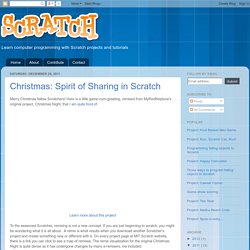 Scratch programming projects: December 2011