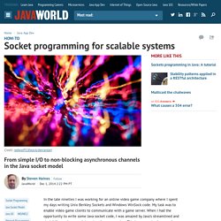 Socket programming for scalable systems