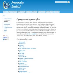 c programming examples