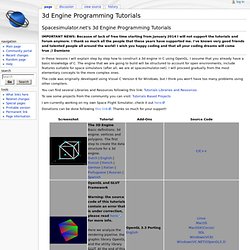 3d Engine Programming Tutorials - Spacesimulator.net