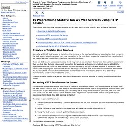 Programming Stateful JAX-WS Web Services Using HTTP Session