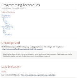 Programming Texts/Tutorials
