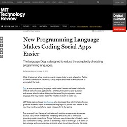 New Programming Language Makes Coding Social Apps Easier