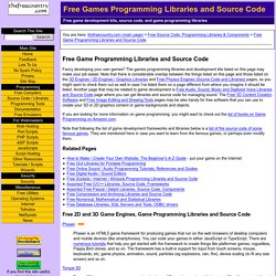 Free Games Programming Libraries and Game Source Code