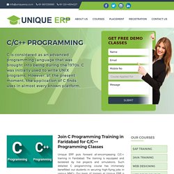 C Programming Training in Faridabad, C Programming Classes