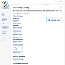 Perl 6 Programming