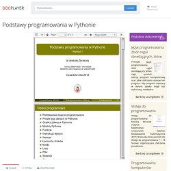 Podstawy programowania w Pythonie - PDF Darmowe pobieranie