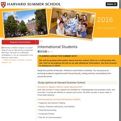 Summer Programs for International Students