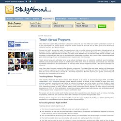 Find a Study Abroad Program with StudyAbroad.com : Teach Abroad