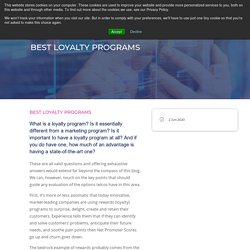 BEST LOYALTY PROGRAMS