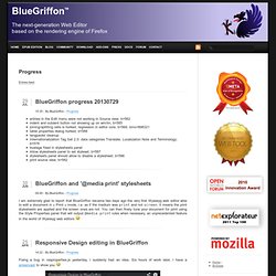 Progress - BlueGriffon.org