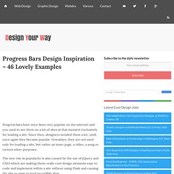 Progress Bars Design Inspiration - 46 Lovely Examples