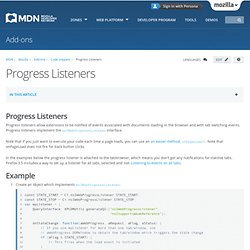 Progress Listeners - MDC