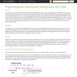 Project progress tracking with Google Docs and Trello - Kevin Pelgrims