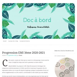 Progression EMI 3ème 2020-2021