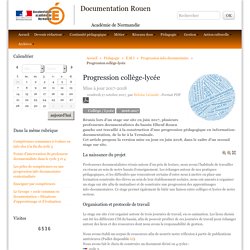 Progression collège-lycée - Documentation Rouen