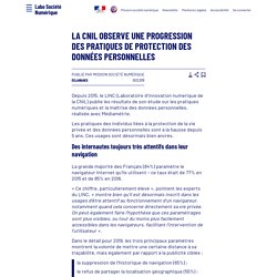 La CNIL observe une progression des pratiques de protection des données personnelles  - Laboratoire d'Analyse et de Décryptage du Numérique
