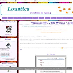 Progressions CM1 / CM2 (français / maths)