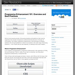 Progressive Enhancement 101: Overview and Best Practices
