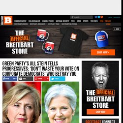 Jill Stein to Progressives: 'Don't Waste Your Vote on Corporate Democrats'