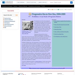 Prohibition in the Progressive Era - American Memory Timeline- Classroom Presentation