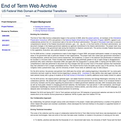 End of Term Web Archive