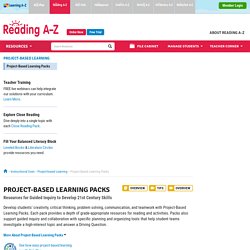 Project-Based Learning Packs
