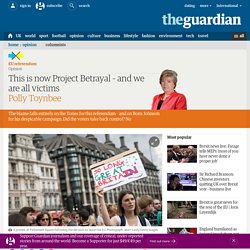 This is now Project Betrayal – and we are all victims