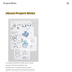 Project Bloks - About