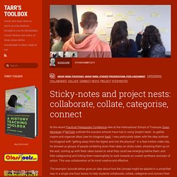 Sticky-notes and project nests: collaborate, collate, categorise, connect