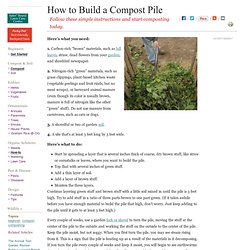 Easy Project: How to Build a Compost Pile