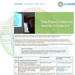 Final Project Conference - prosuite.org