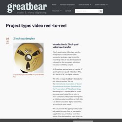 greatbear audio and video digitising