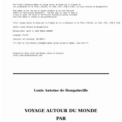 The Project Gutenberg eBook of Voyage autour du monde, par Louis Antoine de Bougainville.