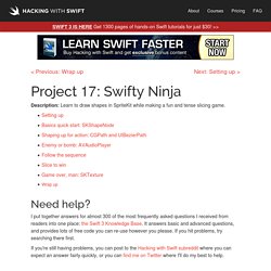 Project 17: Swifty Ninja - a free Hacking with Swift tutorial