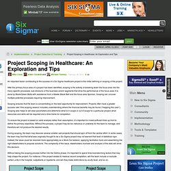 Project Scoping in Healthcare: An Exploration and Tips