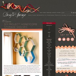 Design*Sponge » Blog Archive » diy project: honeycomb storage shelves