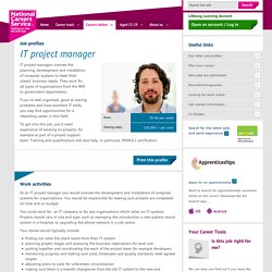 IT project manager Job Information