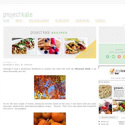Project Kale: Pumpkin Mac & Cheese