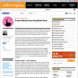 Project-Based Learning Made Easy