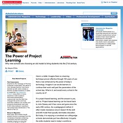 The Power of Project Learning