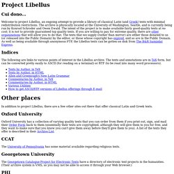Project Libellus