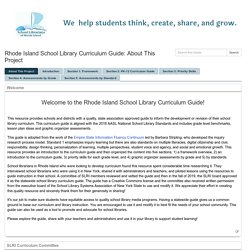 Rhode Island School Library Curriculum Guide - RILINK Schools at RILINK Schools